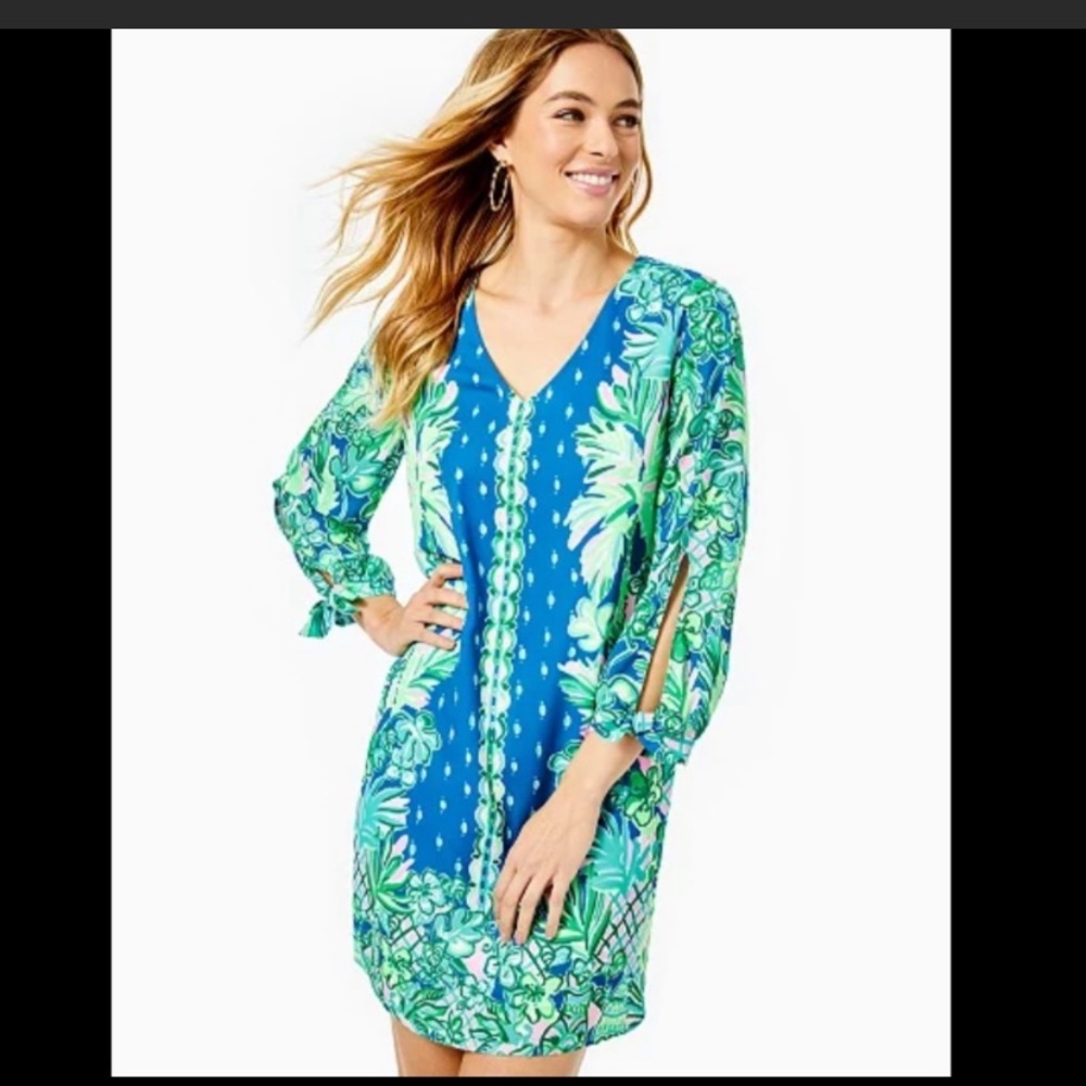 NWT Lilly Pulitzer Pamala Dress Macaw Blue size Small